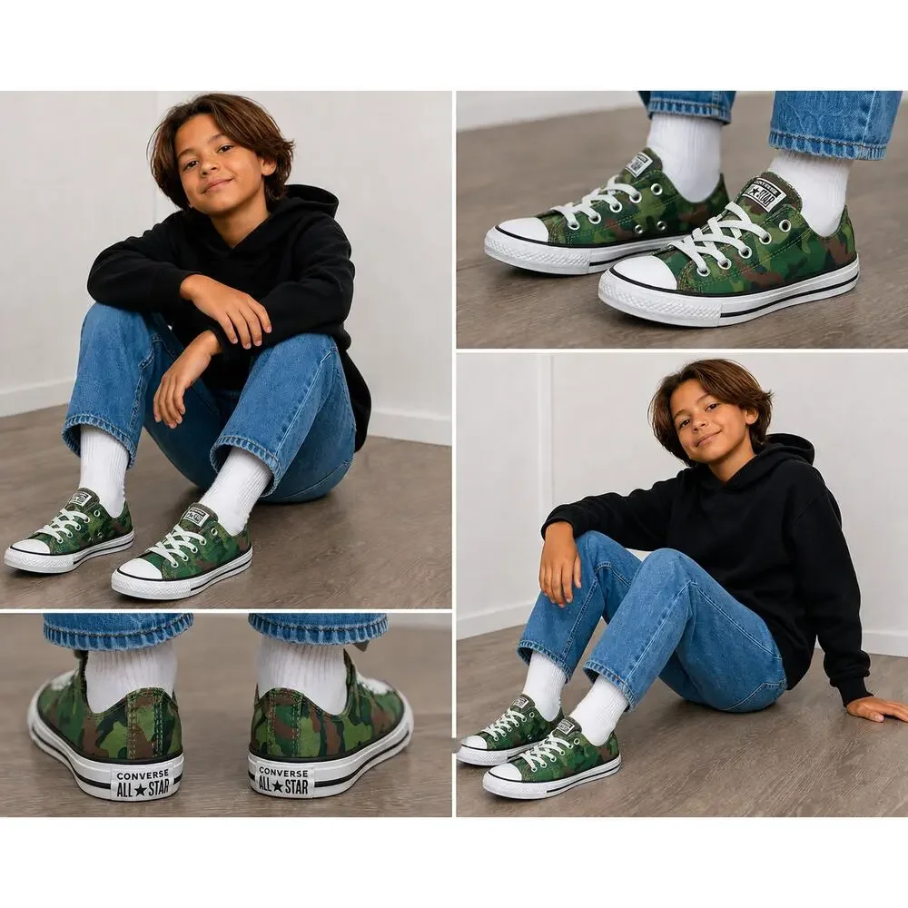 Converse Camo Low Top Sneakers Kids 1